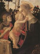 Sandro Botticelli The Virgin and child with John the Baptist (mk05) USA oil painting artist